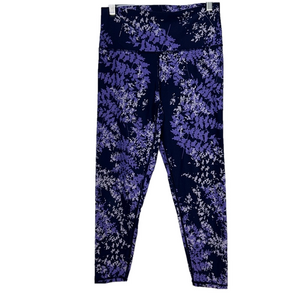 Aerie Chill Play Move Leggings Purple Tree Print